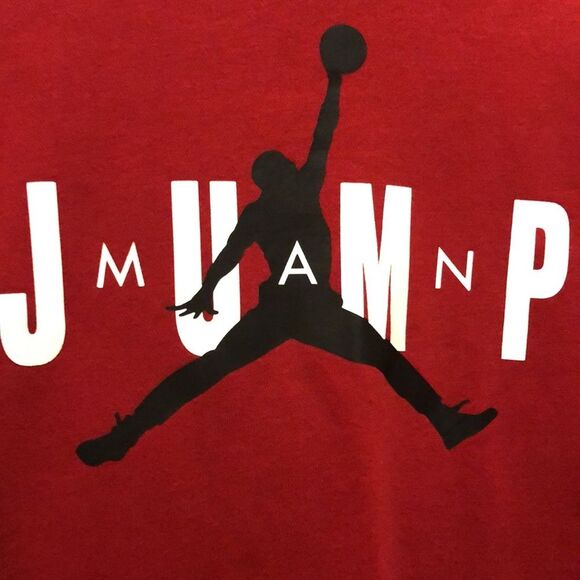Jordan sweatshirt size large kids red jump man like new - Picture 2 of 4